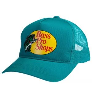 Brand New - Bass Pro Shops Trucker Hat - AQUA ** SHIPS WITHIN 24 HOURS **